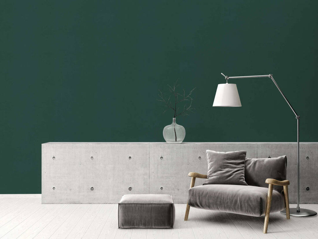 Solid Light Texture Plain Wallpaper in Dark Green