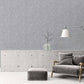Geo Shapes & Accents Distressed Wallpaper in Grey/Silver
