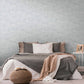 Abstract Plaster-Style Distressed Wallpaper in Grey/Green/White