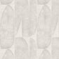 Geometric Leaf Wallpaper in Beige/Grey