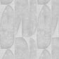 Geometric Leaf Wallpaper in Grey