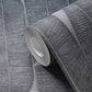Geometric Leaf Wallpaper in Black/Grey