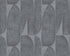 Geometric Leaf Wallpaper in Black/Grey