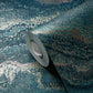 Marbled & Metallic Accents Wallpaper in Green/Copper/Gold