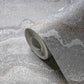 Marbled & Metallic Accents Wallpaper in Grey/Silver/Gold