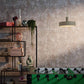 Rust Distressed Wallpaper in Beige/Copper/Grey