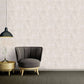 Rust Distressed Wallpaper in Grey/Silver
