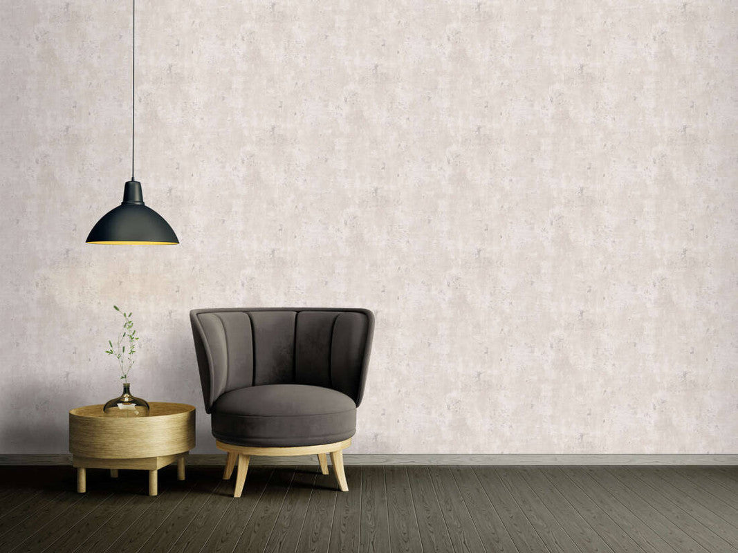 Rust Distressed Wallpaper in Grey/Silver