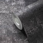 Tile Texture Metallic Effect Wallpaper in Black/Grey/Silver