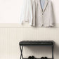 Wood Stripe & Solid Wallpaper in Grey/White