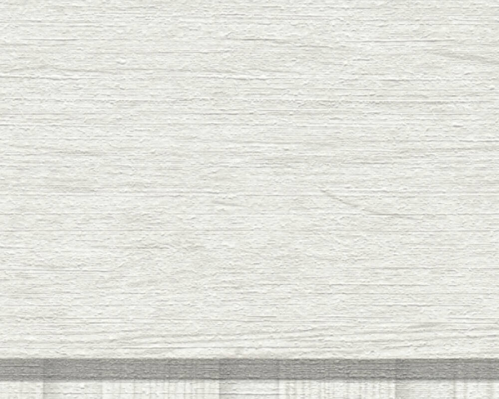 Wood Stripe & Solid Wallpaper in Grey/White