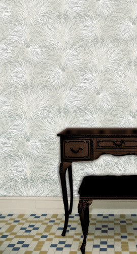 Anemone Wallpaper in Wet Stone design by Jill Malek