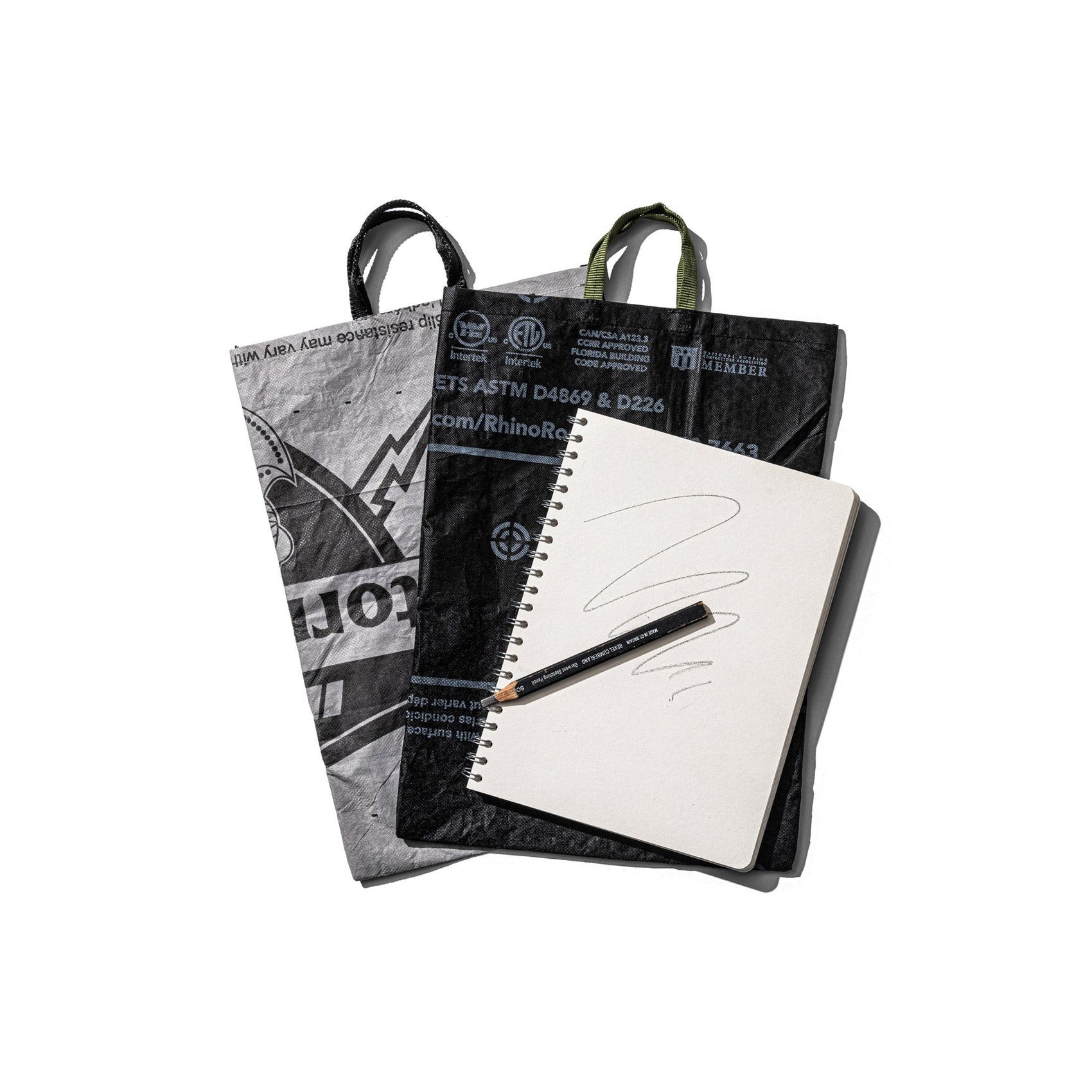recycled tarp tote bag design by puebco 1