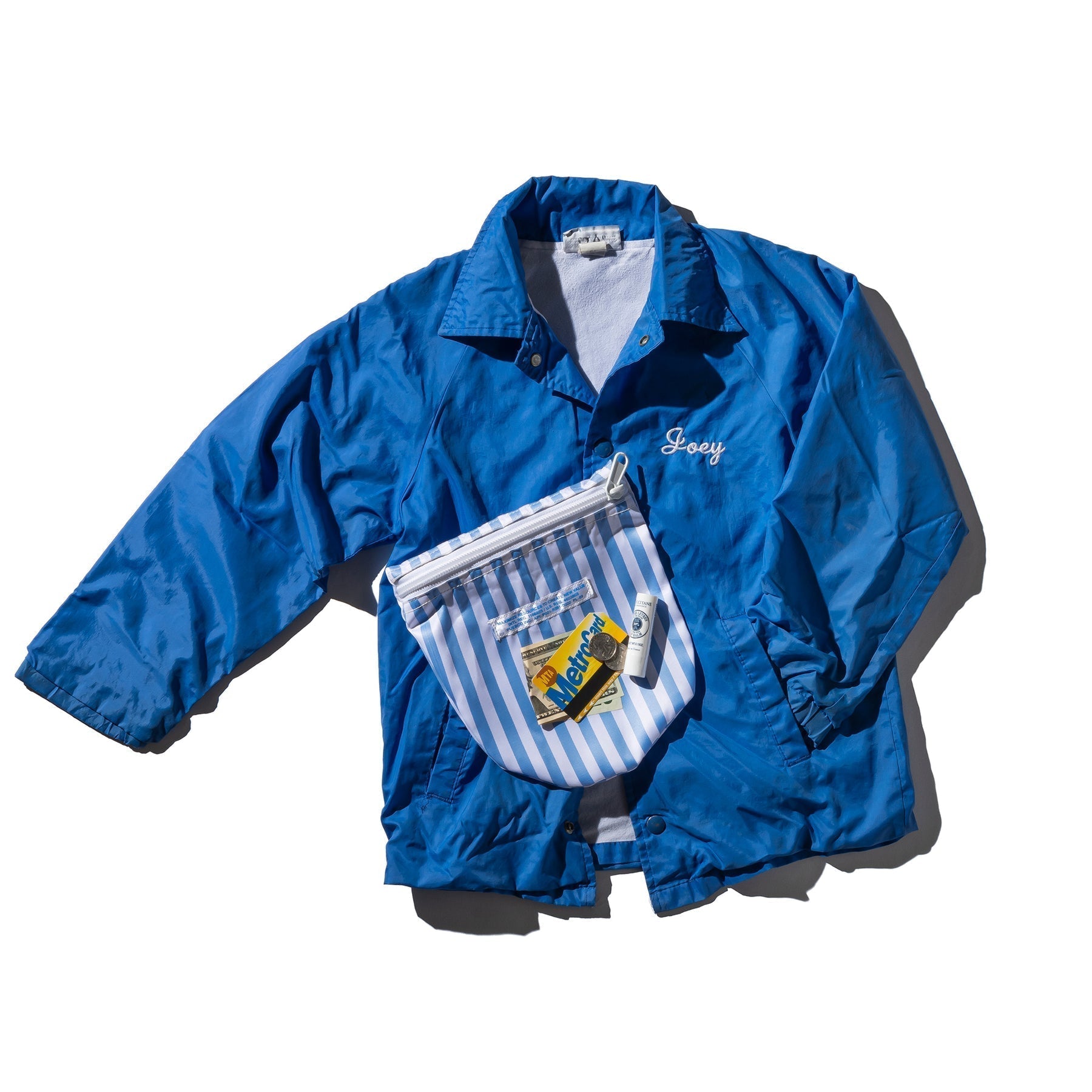 school tie fabric semicircle pouch puebco 504421 2