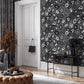 Filo Agate Wallpaper in Black Pepper