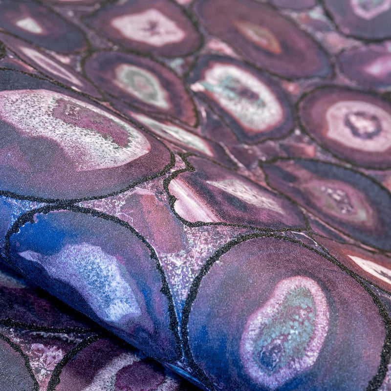 Filo Agate Wallpaper in Lavender
