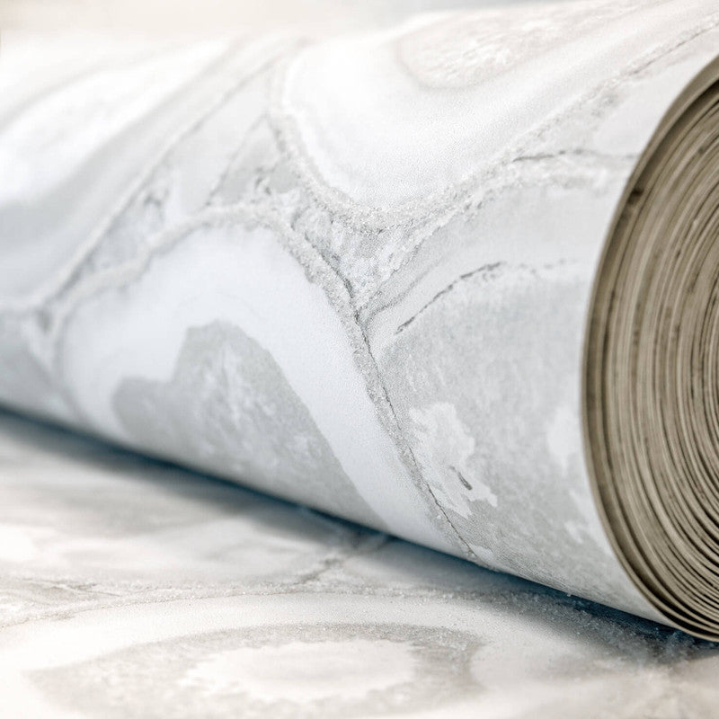 Filo Agate Wallpaper in Sea Salt