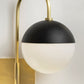 renee 2 light wall sconce by mitzi h344102a agb bk 6