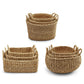 hand woven seagrass baskets in various styles 1