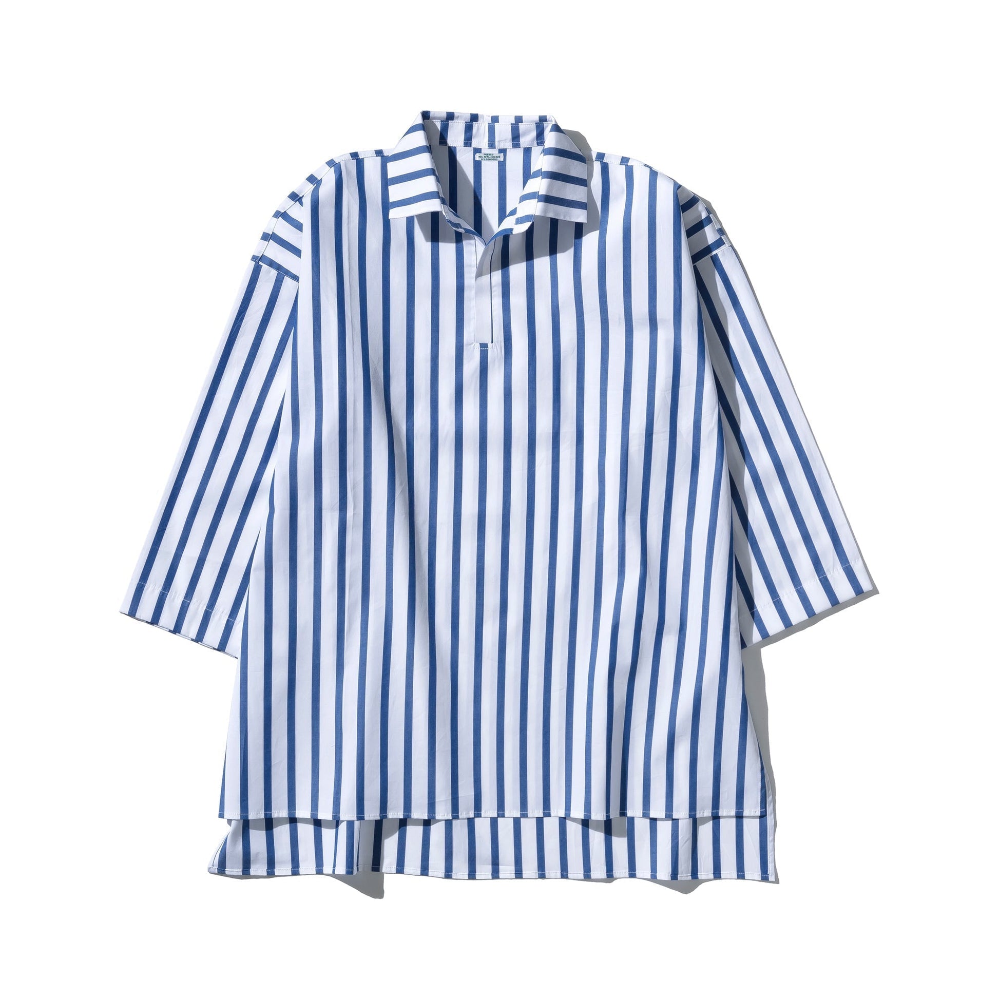 Cotton Stripe Shirt Regular Collar 3