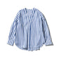 Cotton Stripe Shirt V Neck 3