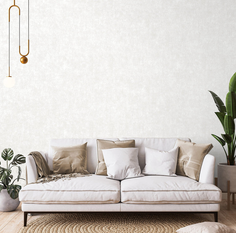 Scratched Plaster Wallpaper in Beige