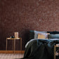 Scratched Plaster Wallpaper in Red