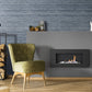 Horizontal Leaf Wallpaper in Blue