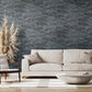 Seashell Wallpaper in Black Blue