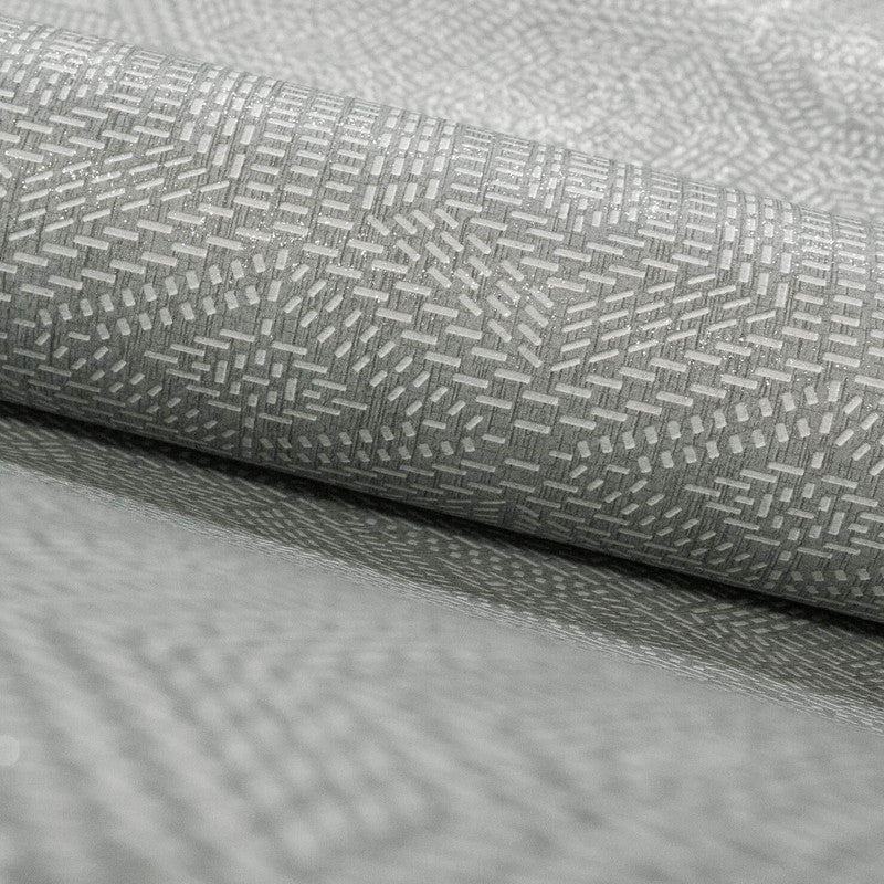 Greek Tile Wallpaper in Grey
