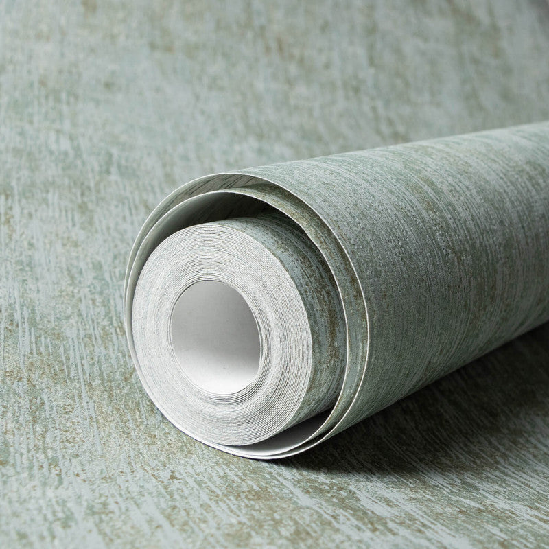 Bark Wallpaper in Blue Green