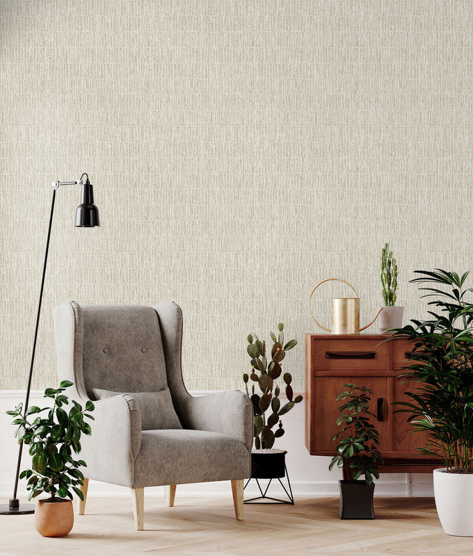 Bamboo Wallpaper in Beige