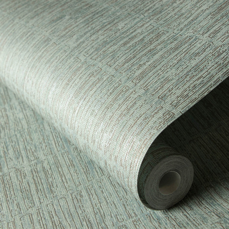 Bamboo Wallpaper in Blue Green