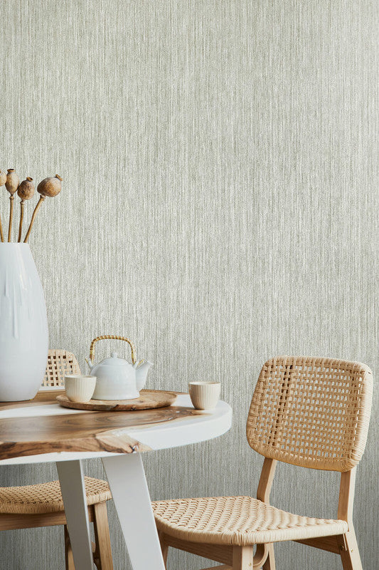 Curtain Wallpaper in Jade