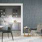 Curtain Wallpaper in Black Blue