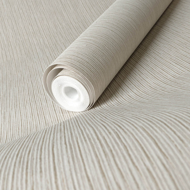 Curtain Wallpaper in Beige