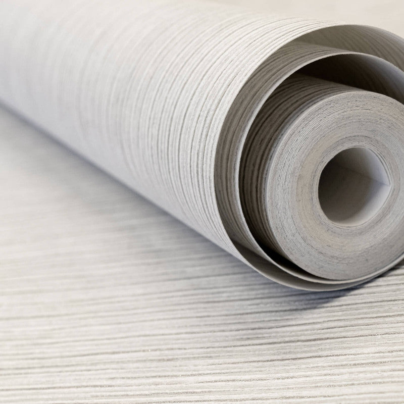 Curtain Wallpaper in Light Grey