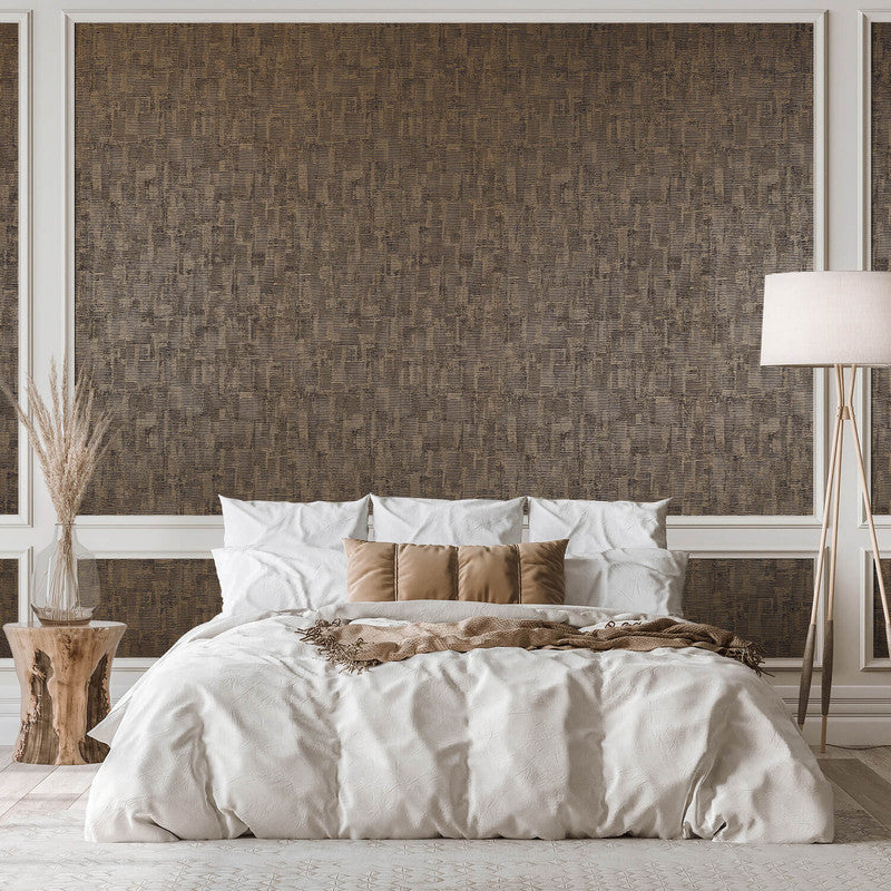 Jacquard Wallpaper in Brown