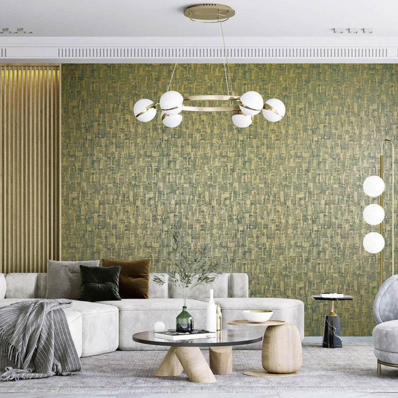 Jacquard Wallpaper in Petrol