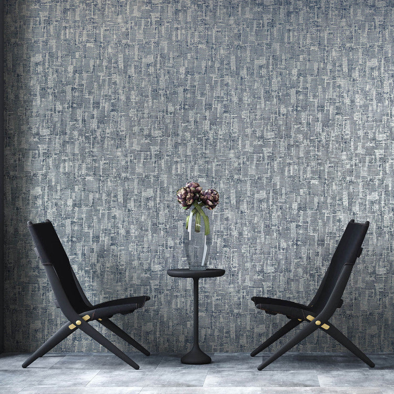 Jacquard Wallpaper in Deep Ocean