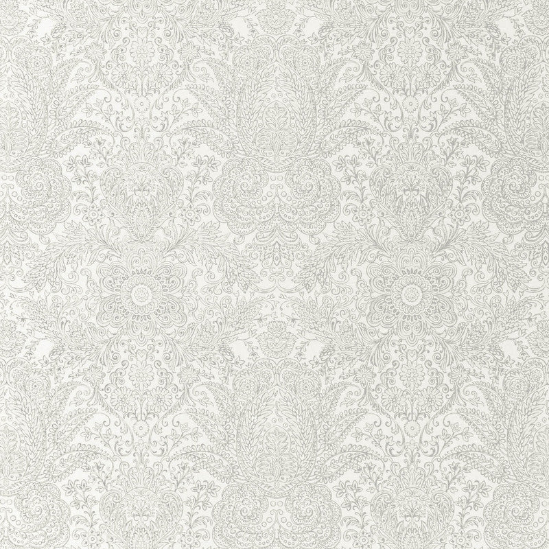 Brocade Wallpaper in Old White