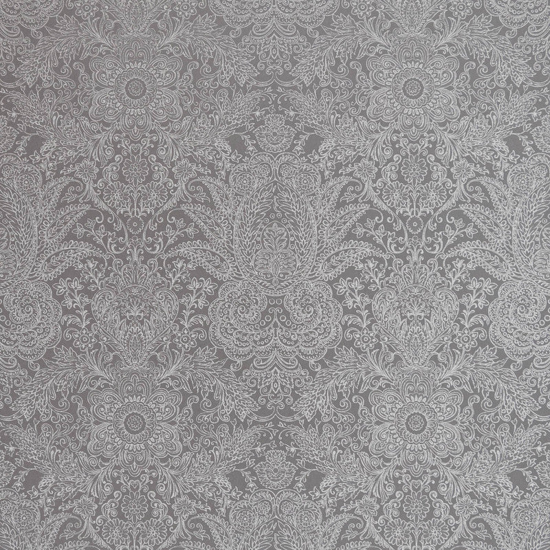 Brocade Wallpaper in Anthracite