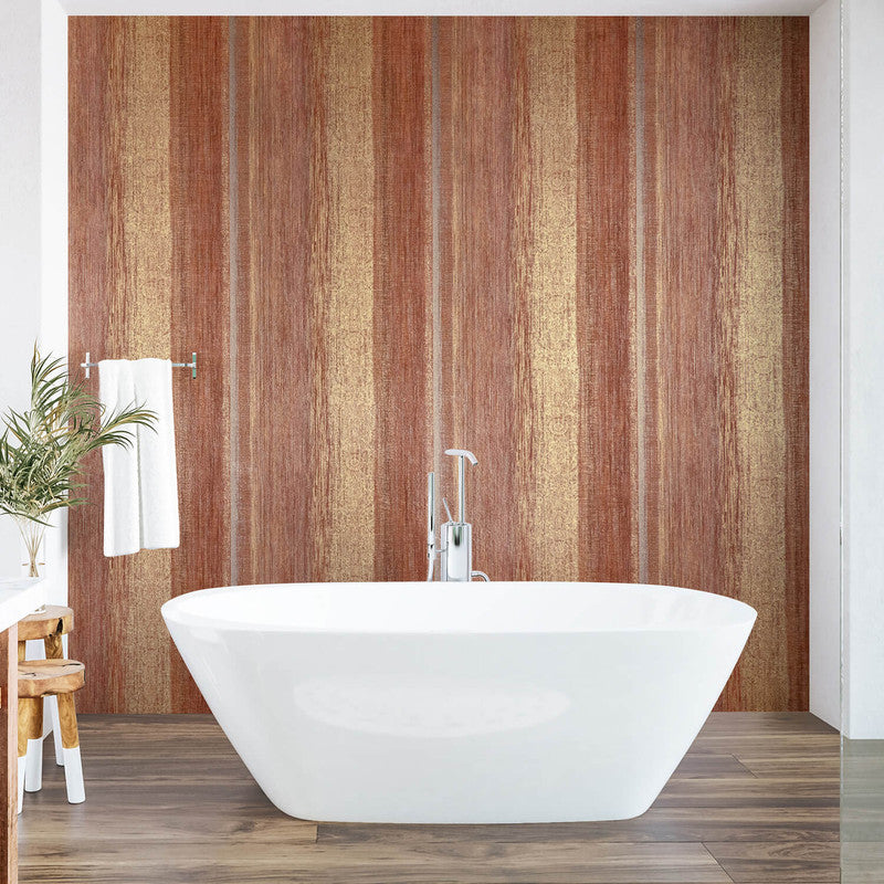 Chiffon Wallpaper in Old Red