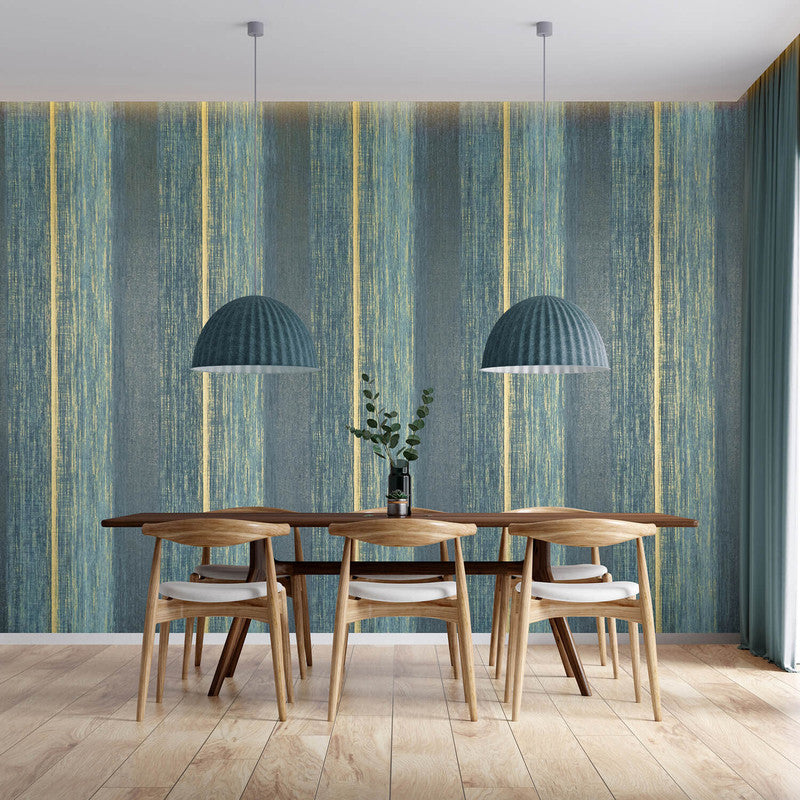 Chiffon Wallpaper in Petrol