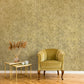 Satin Wallpaper in Antique Gold