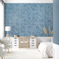 Satin Wallpaper in Deep Ocean