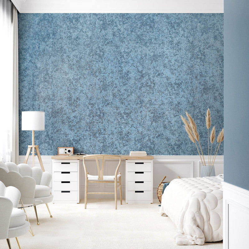 Satin Wallpaper in Deep Ocean