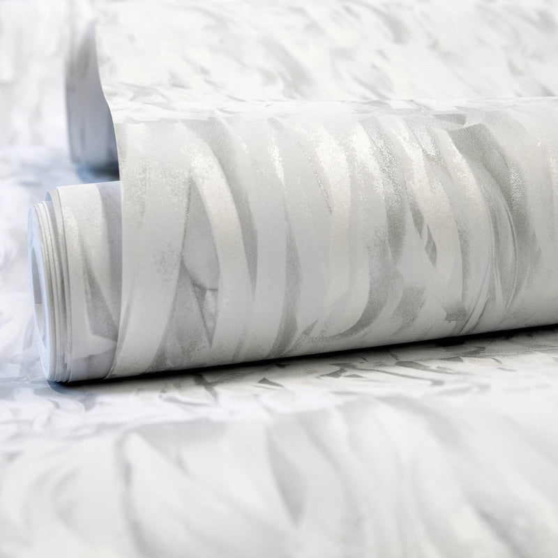 Calma Paper Strips Wallpaper in Sea Salt