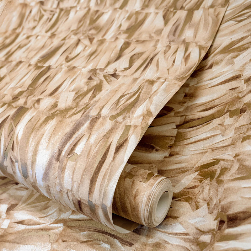Calma Paper Strips Wallpaper in Come Closer