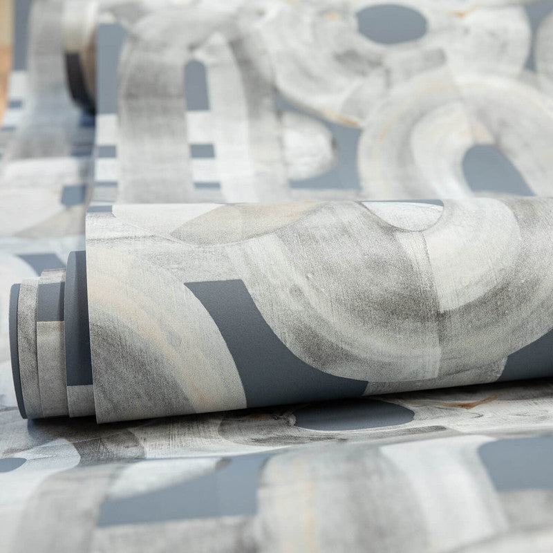 Penello Brush Dance Wallpaper in Poppy Seed